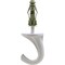 Hillman HILLMAN White Ceramic/Zinc Hook 1 pk 122406 - alternate 1